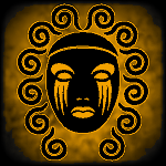 Gorgon clan symbol, a mask-like face with curls coming off it